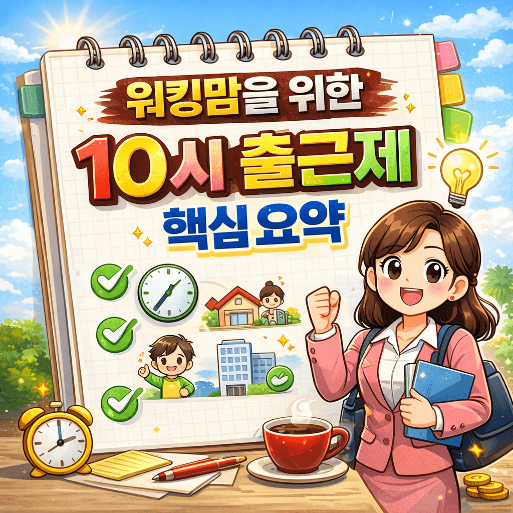 워킹맘 10시 출근제 핵심 정리