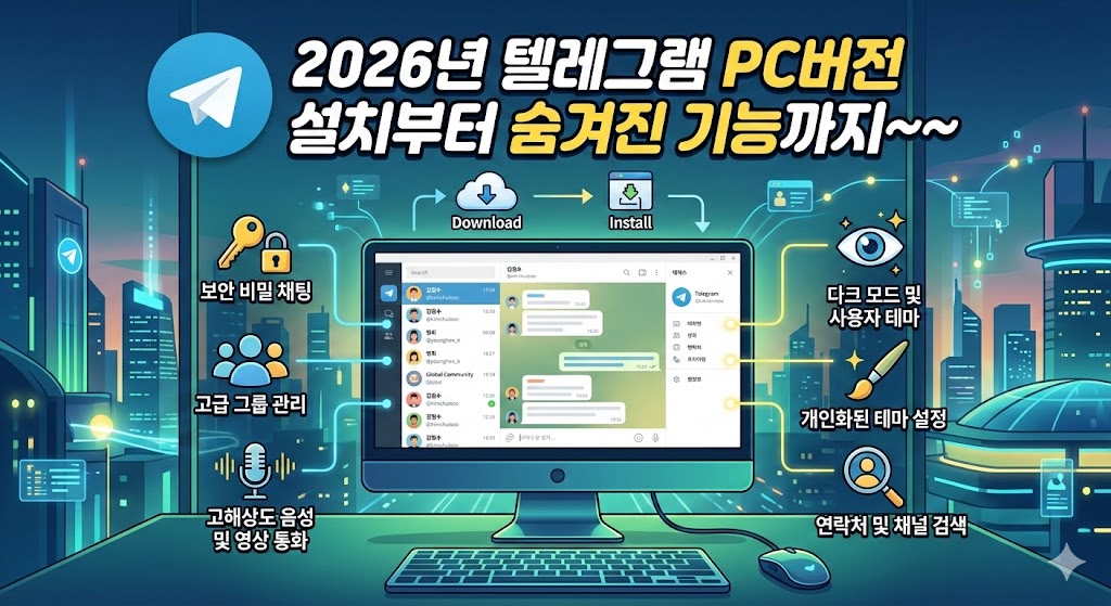 2026년 텔레그램 PC버전 설치