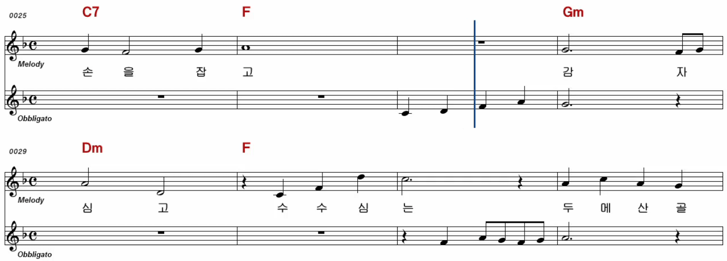 장보윤(박재홍) 유정천리 악보
