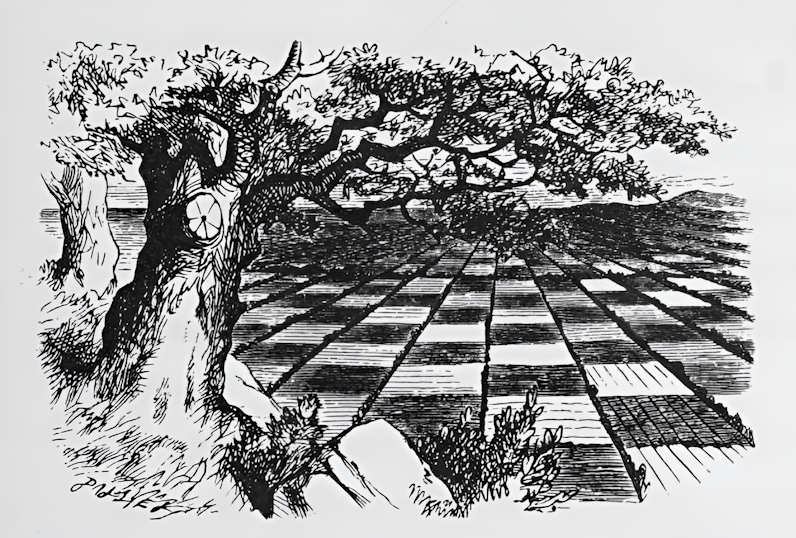 체스판처럼 펼쳐진 거울 속 시골 풍경
[출처 : 위키피디아]