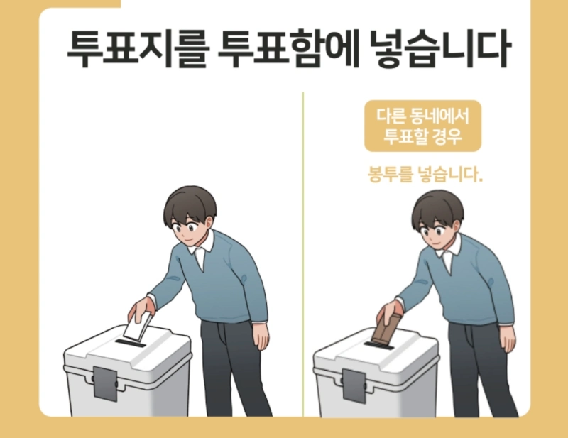 대선 투표용지 접는법