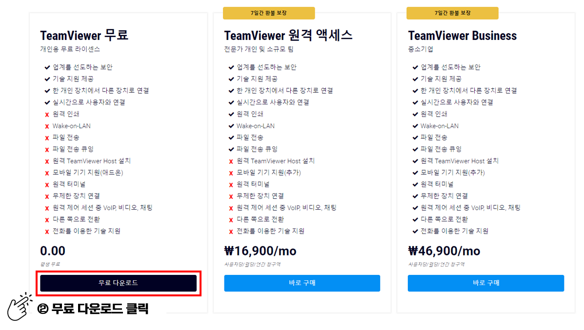 팀뷰어 다운로드 방법