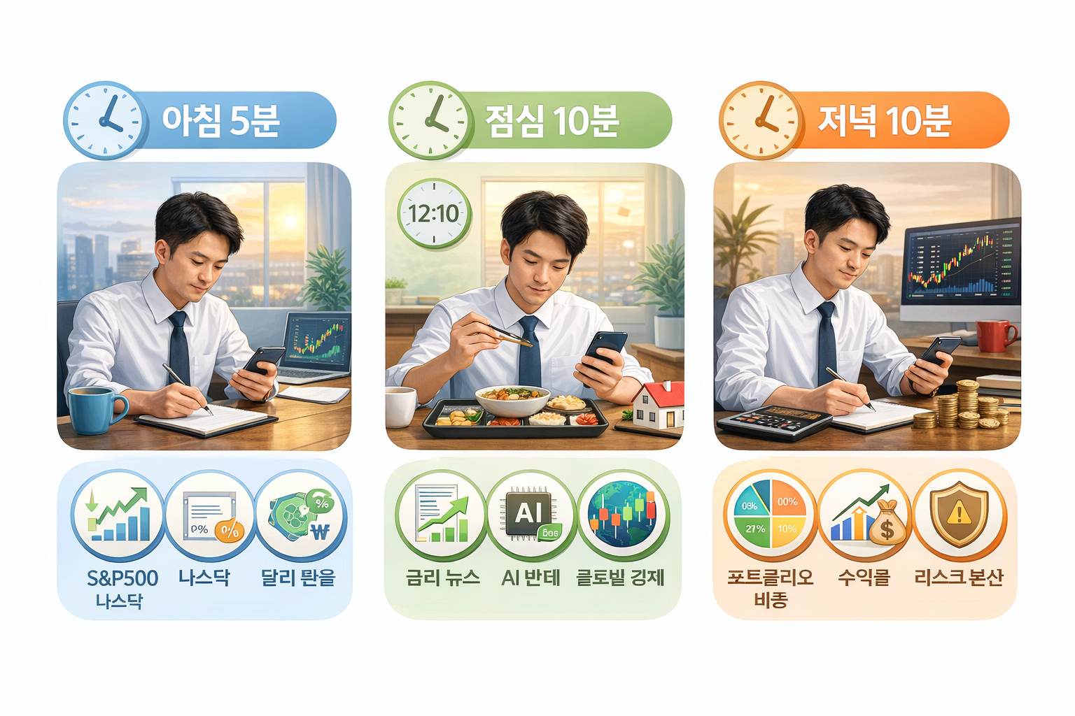직장인 투자 루틴 (하루 30분 시스템)