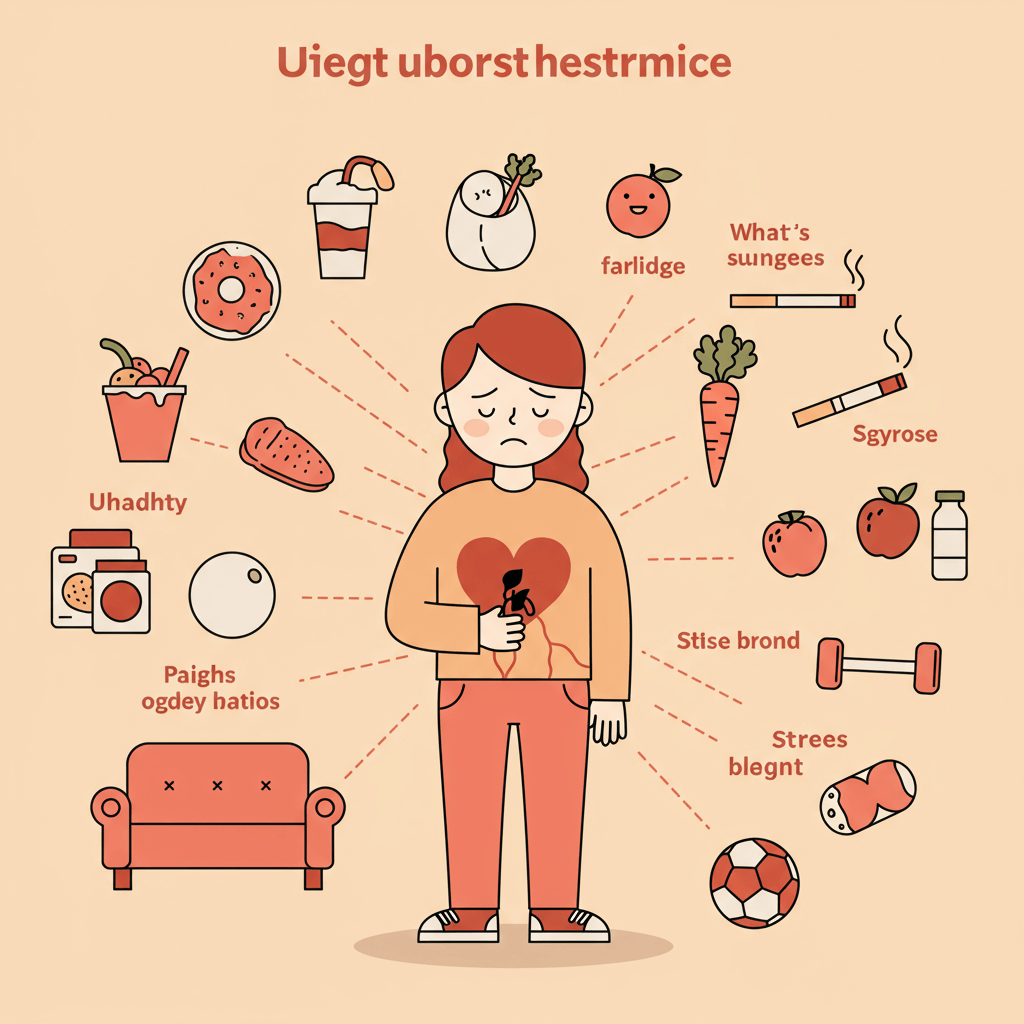 콜레스테롤과 관련된 사진입니다.