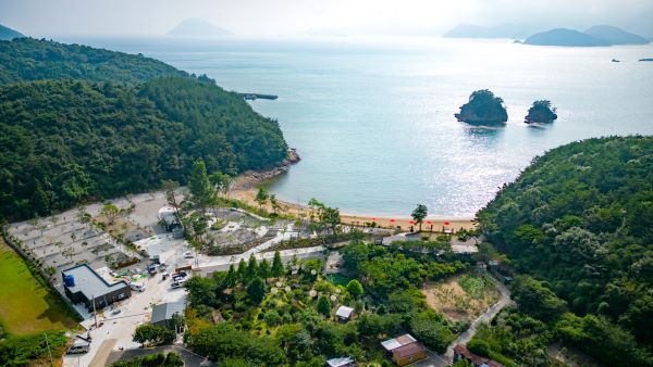 형제섬캠프타운_항공뷰