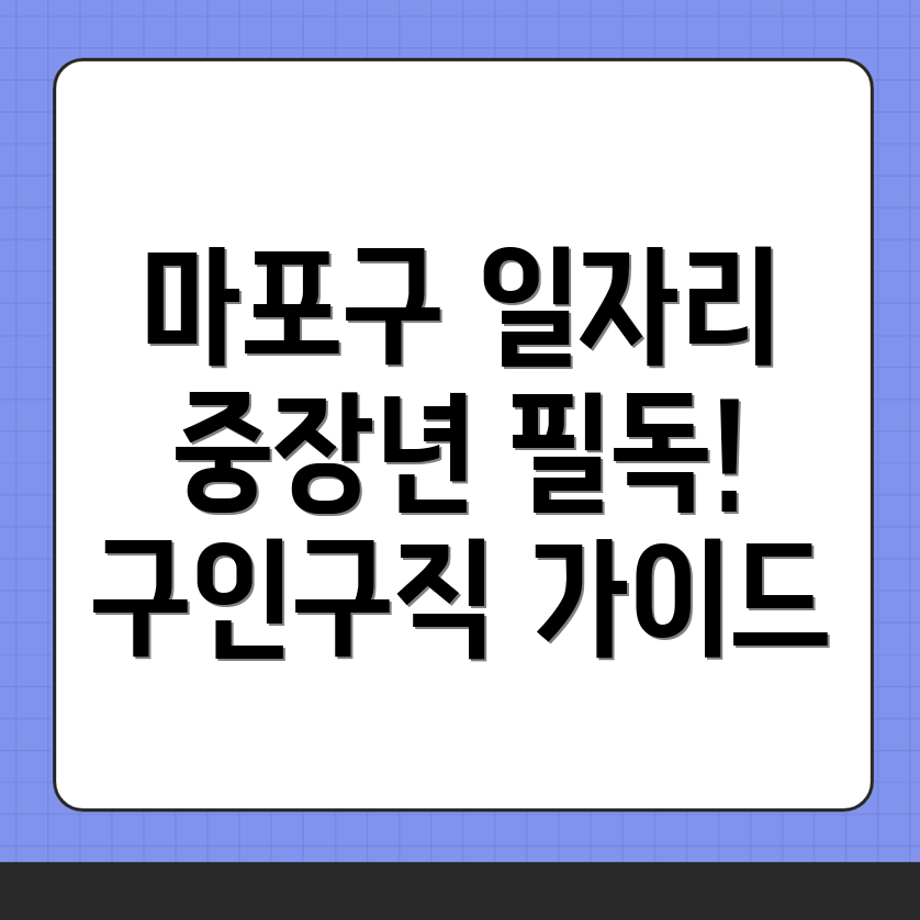 중장년 일자리