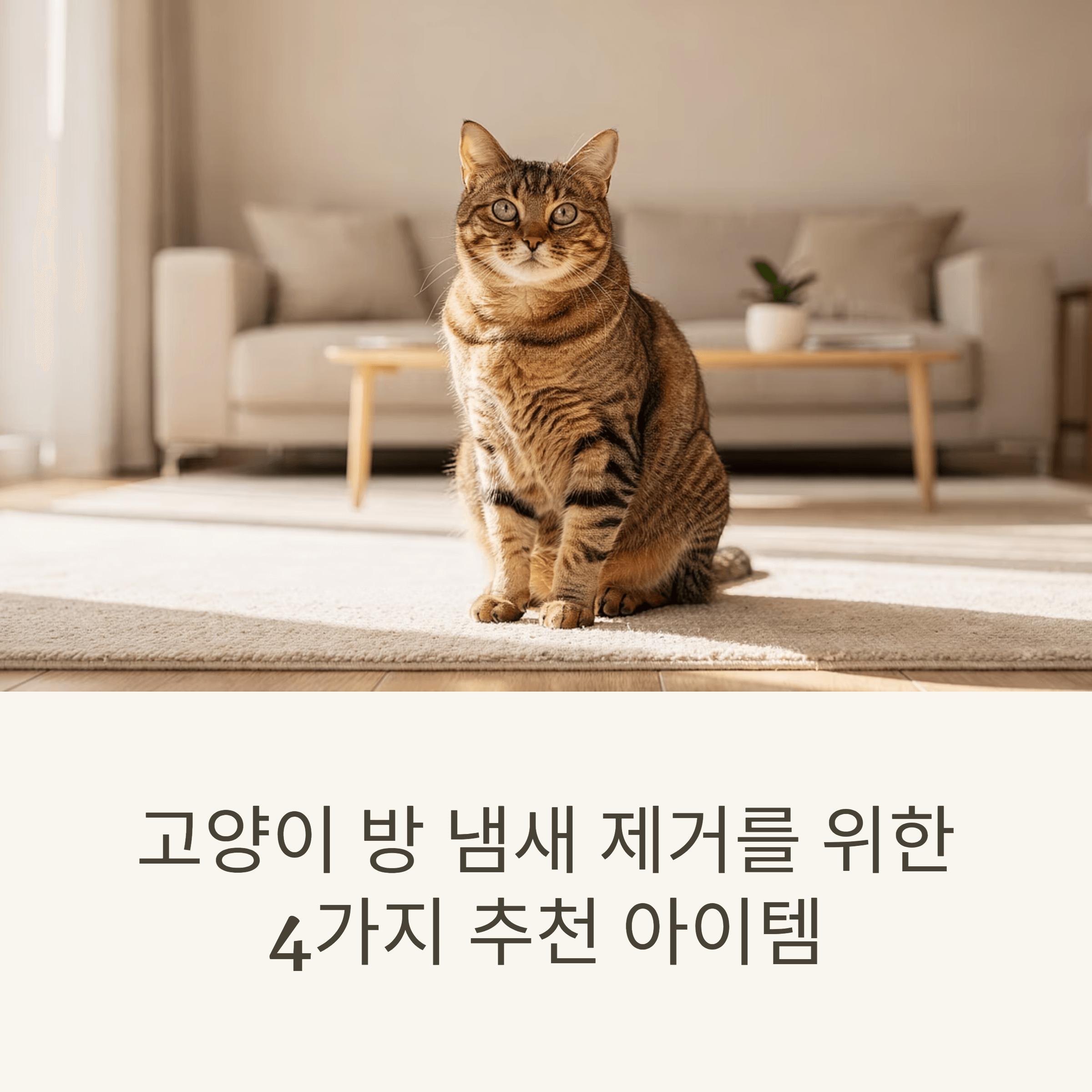 고양이 방 냄새 제거를 위한 4가지 추천 아이템