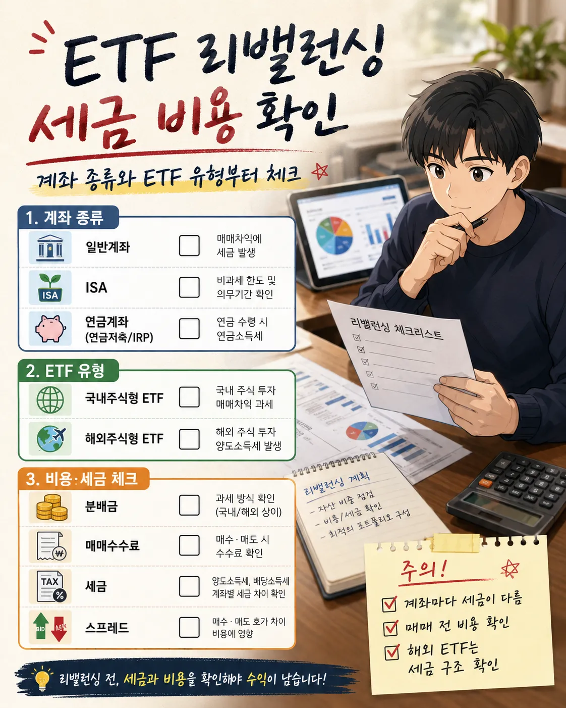 ETF 리밸런싱 세금 비용 확인