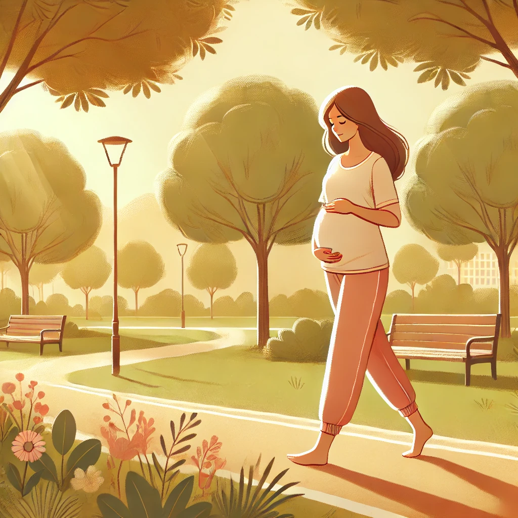 걷는 임산부