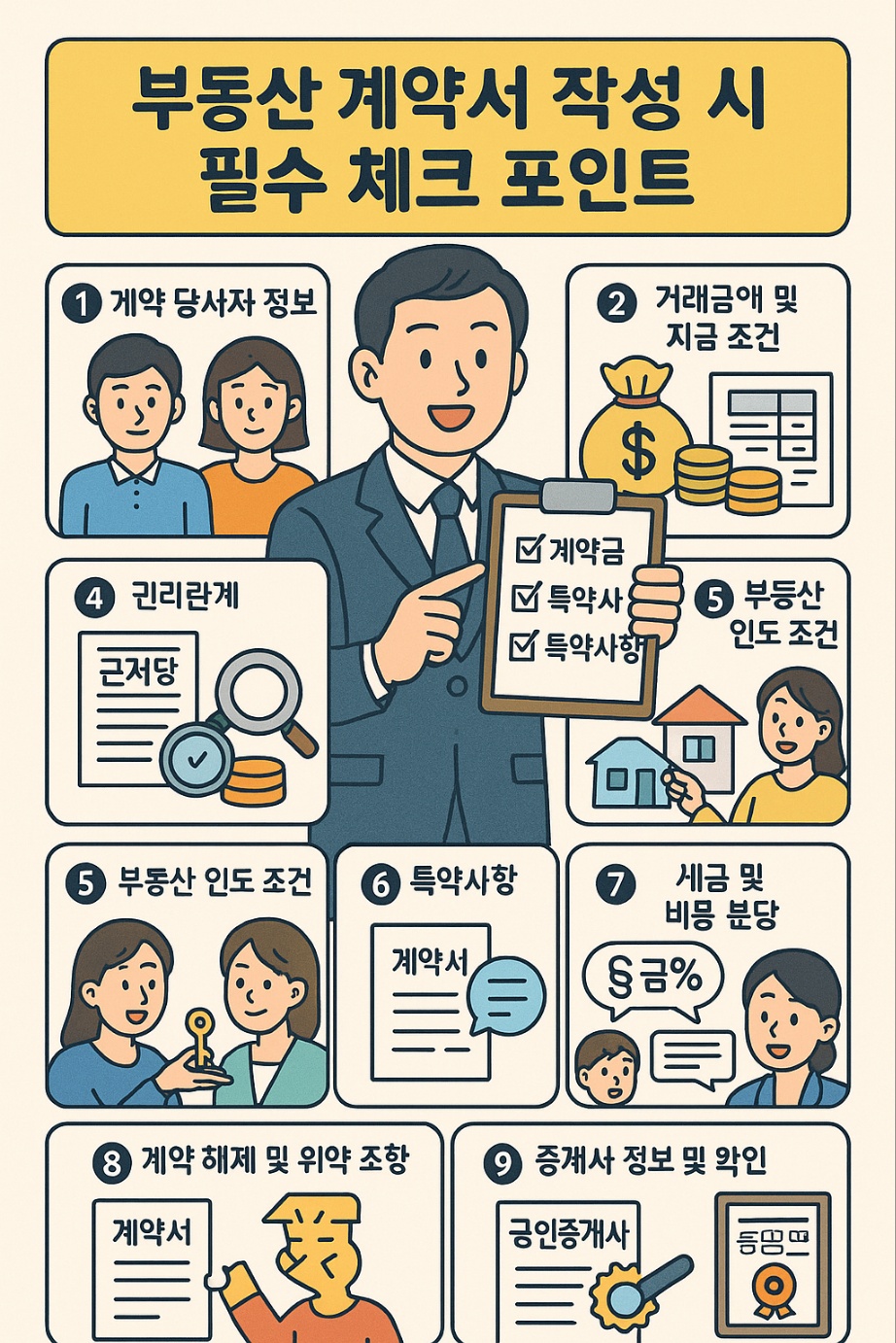 부동산 계약서 작성 시 필수 체크 사항