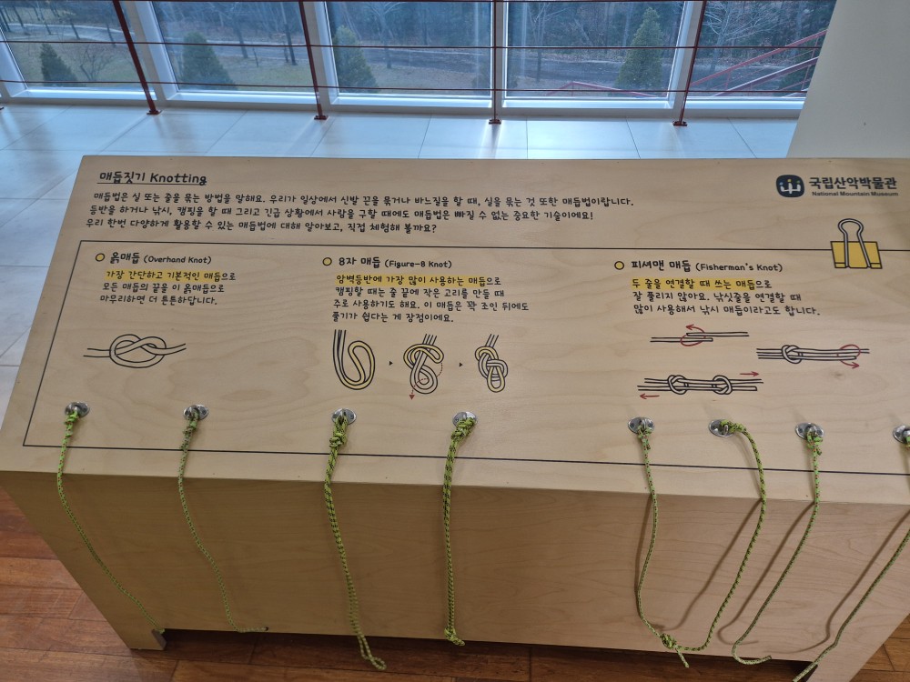 여러가지 매듭 연습