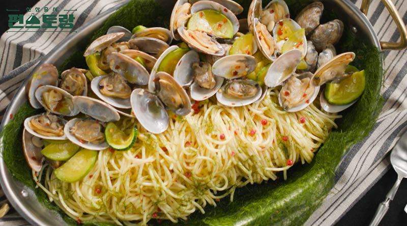 박수홍 감태 봉골레 파스타 이미지