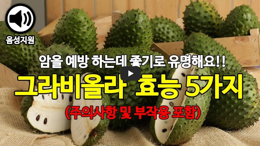 사워솝(그라비올라) 효능