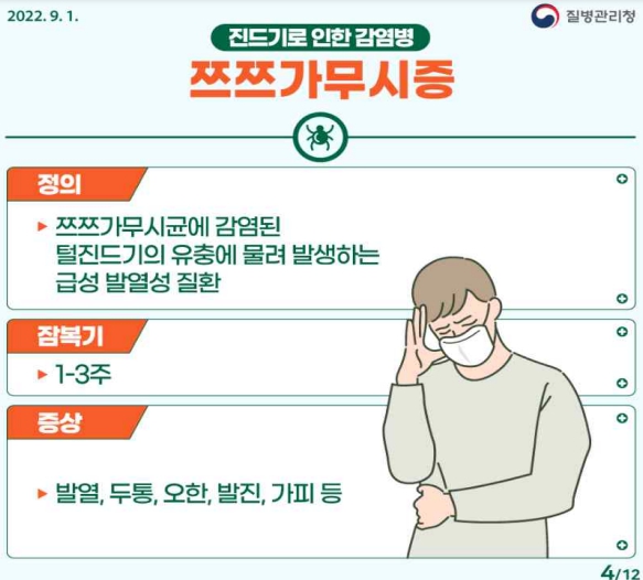 쯔쯔가무시병 쓰쓰가무시병증상 유행성출혈열