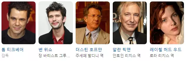 영화 향수의 감독과 출연배우
