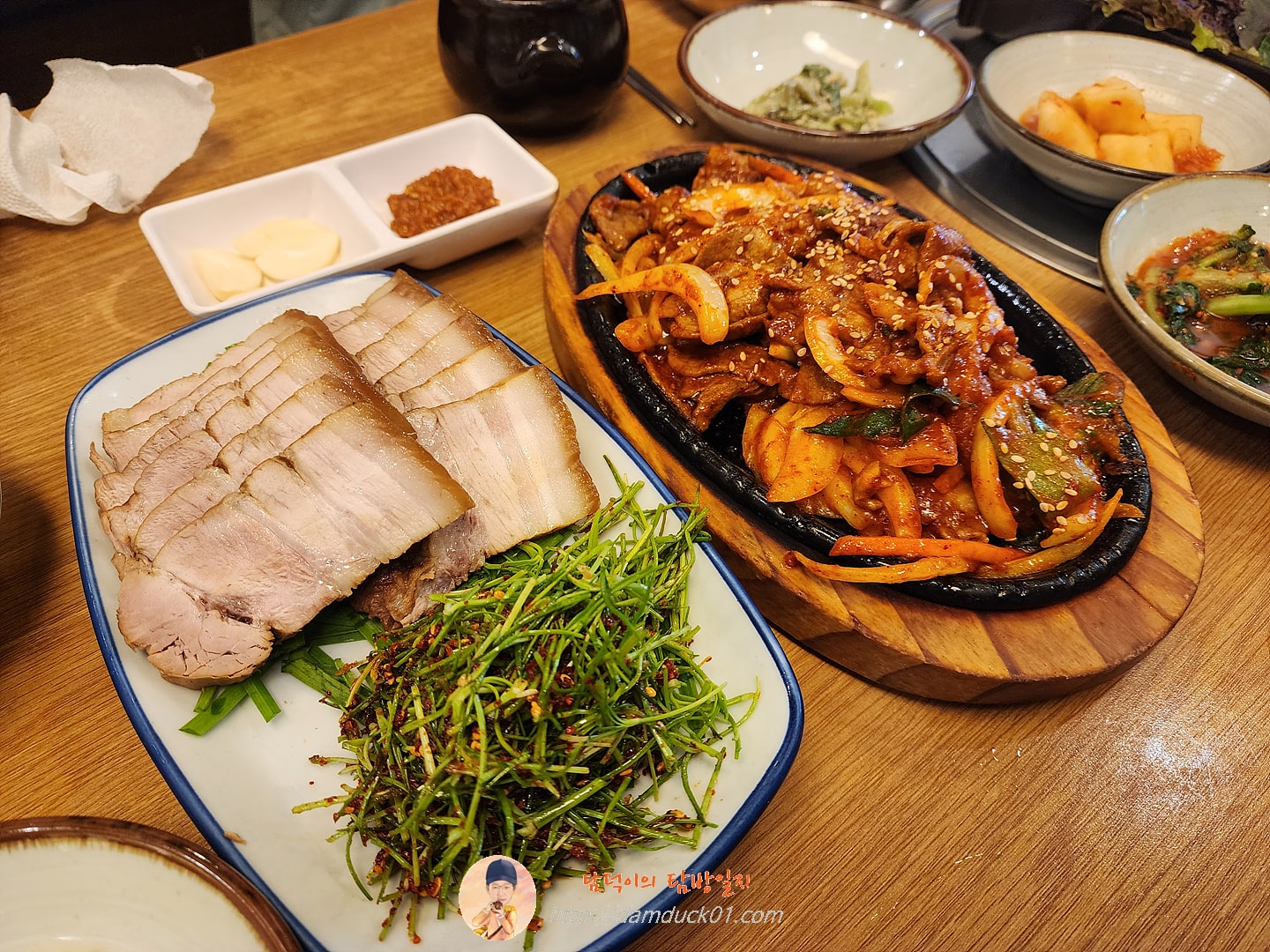 자연채 쌈 정식&#44; 수육 정식
