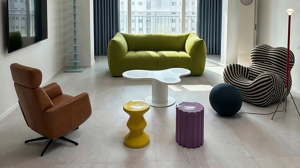 카르텔 Colonna Stool(바이올렛)