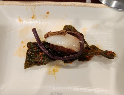 고반식당갓김치