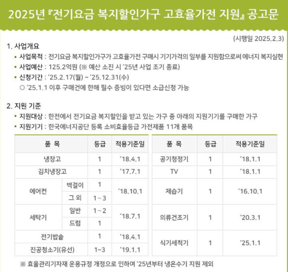 1등급 가전 환급