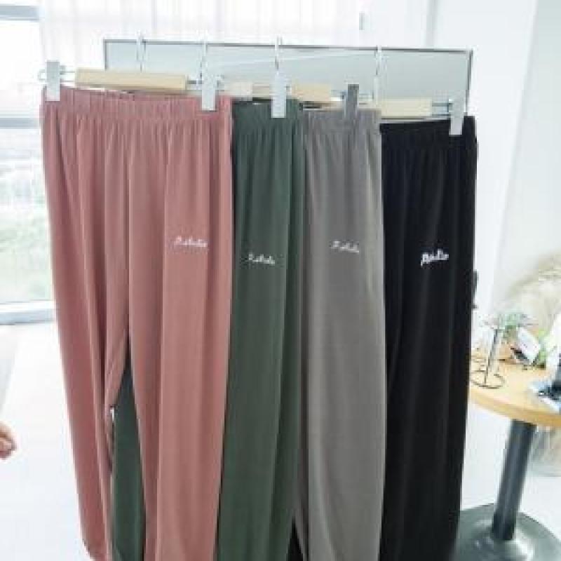아이스자수바지 여성 여름바지 여름츄리닝 냉감츄리닝 트레이닝복 조거팬츠