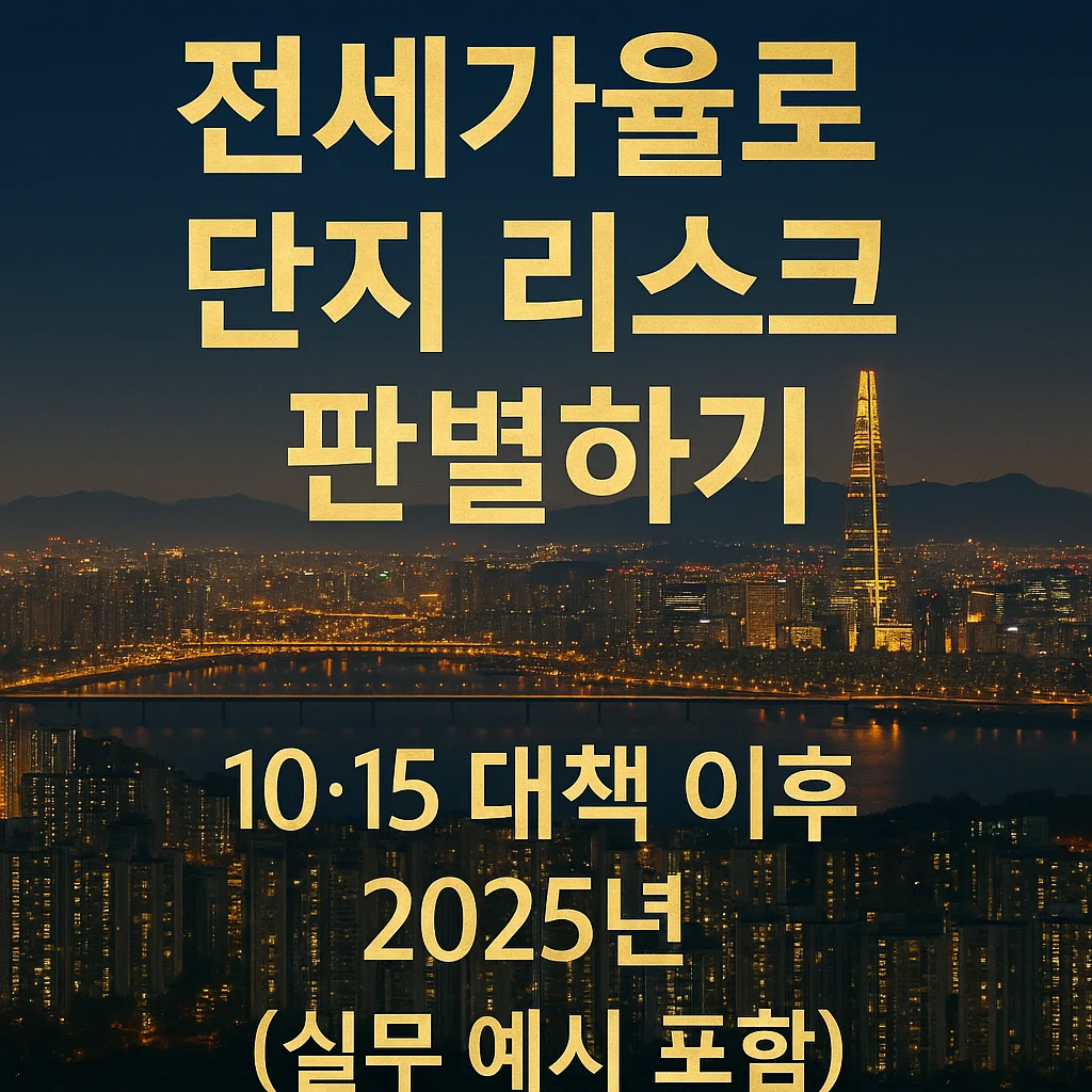 전세가율_55%_이하,_왜_위험할까?|10·15_대책_이후+2025년_단지_리스크_판별_실전_가이드