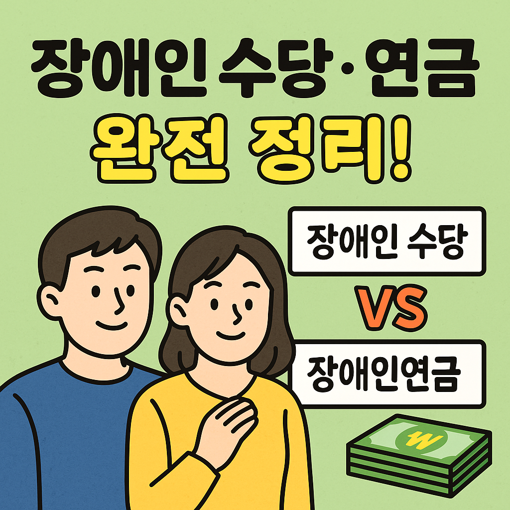 2025 장애인 수당, 연금 - 신청 방법, 신청 조건, 중복 여부, 혜택