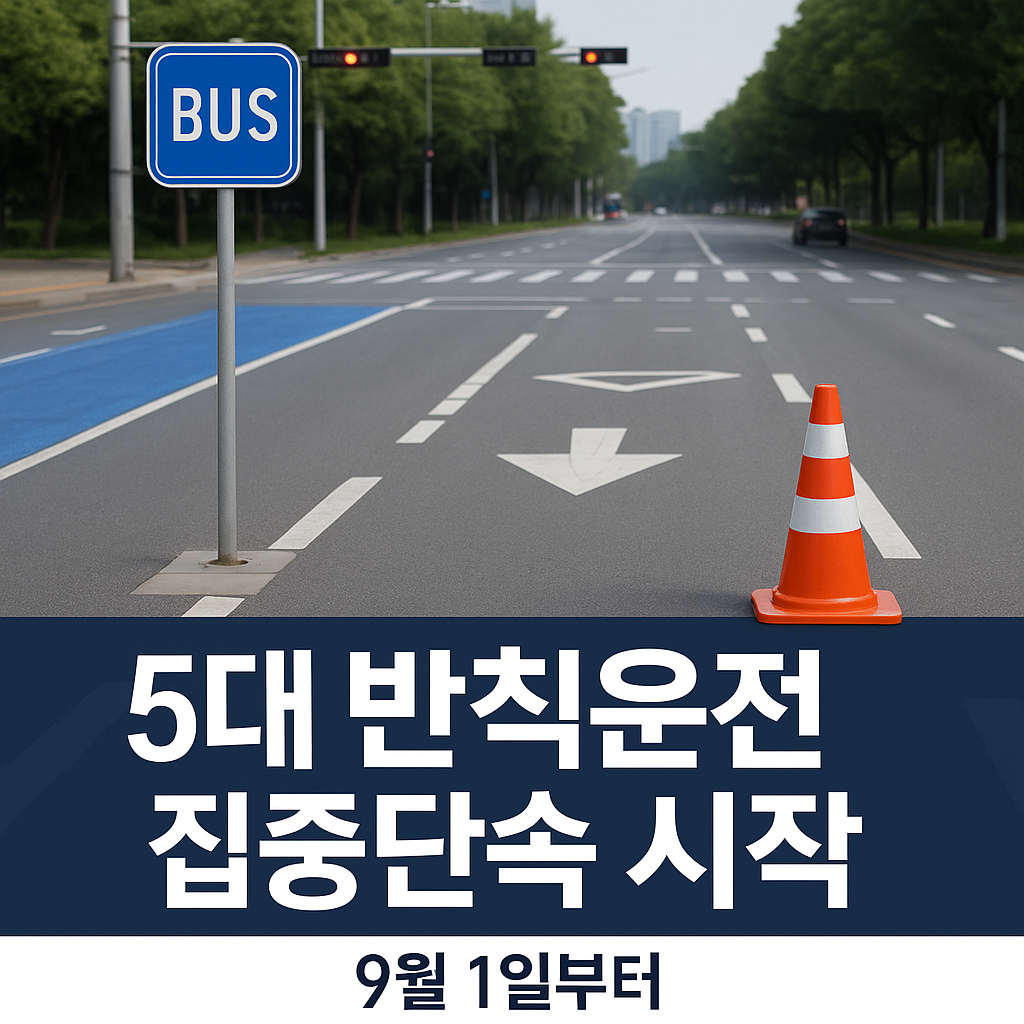 5대 반칙운전 무개념 운전자 집중단속 총정리-단속대상, 장소,벌칙