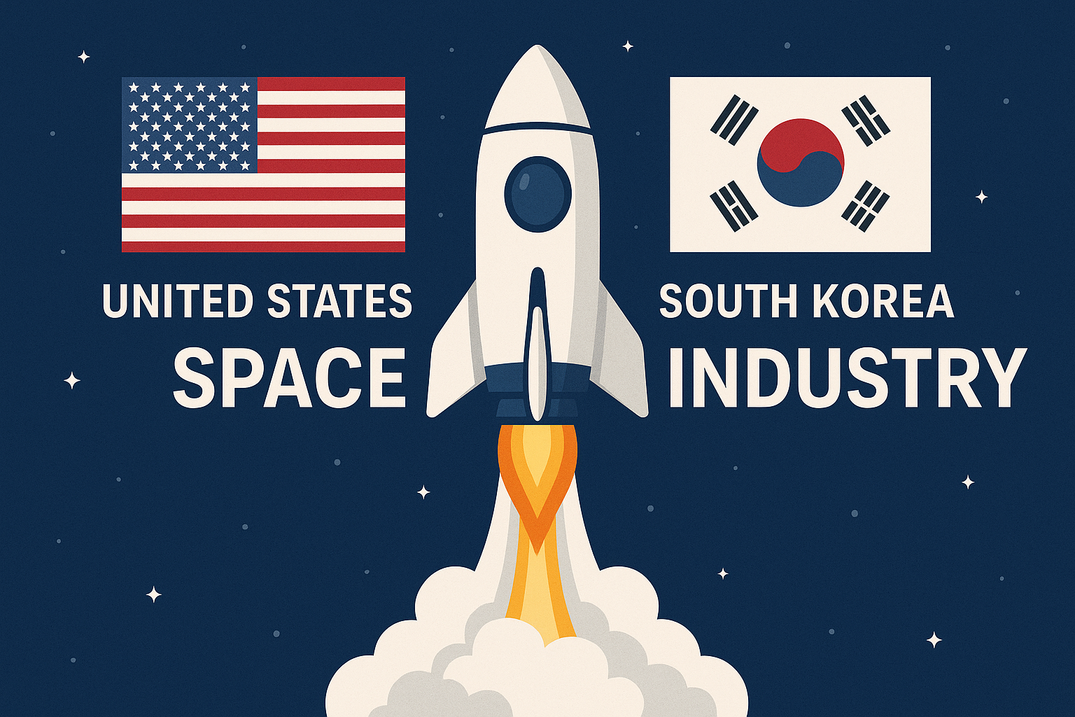 미국 vs 한국 우주산업 관련 이미지