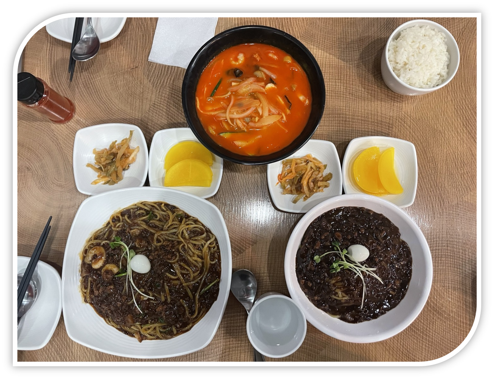 자장면과 짬뽕밥