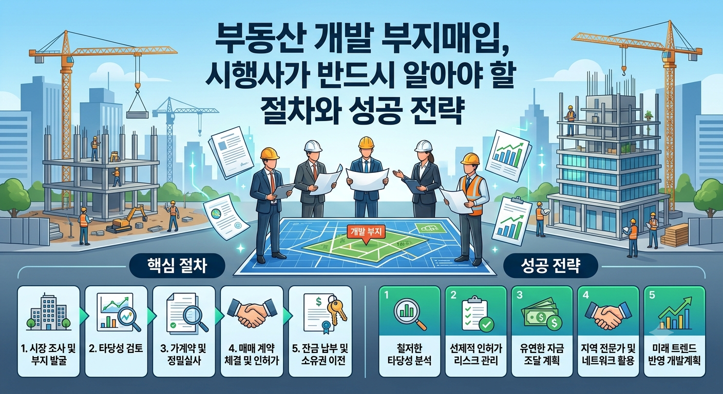 부동산 개발 부지매입, 시행사가 반드시 알아야 할 절차와 성공 전략
