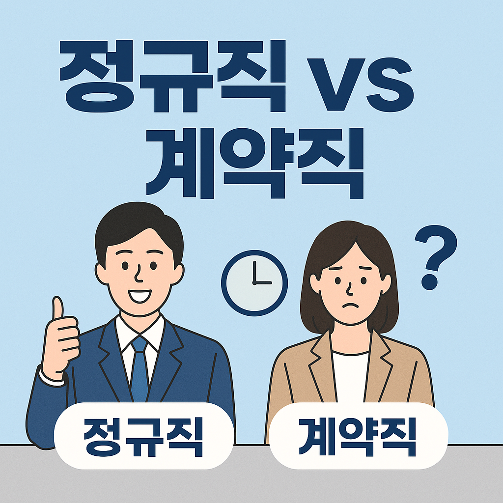 정규직 vs 계약직, 청년일자리도약장려금 수령 조건 비교