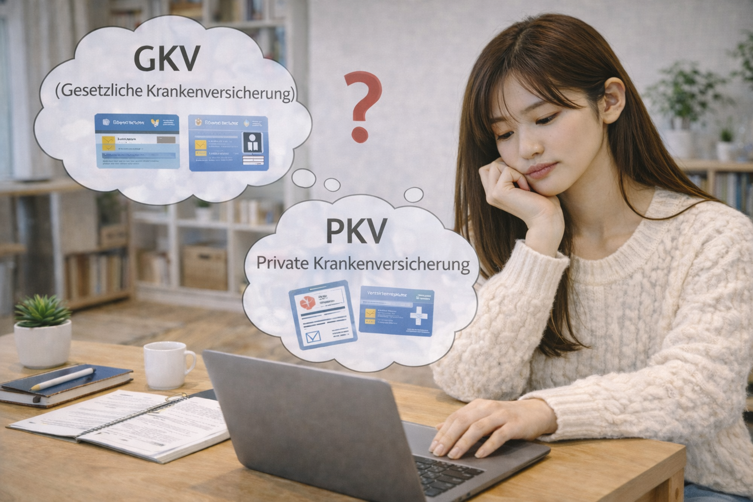 독일 유학 관련 이미지 (공보험, 사보험)