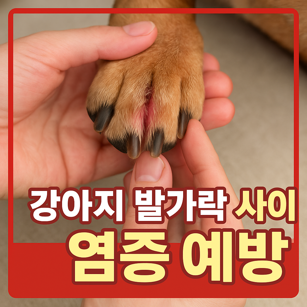 강아지 발가락 사이 염증 예방