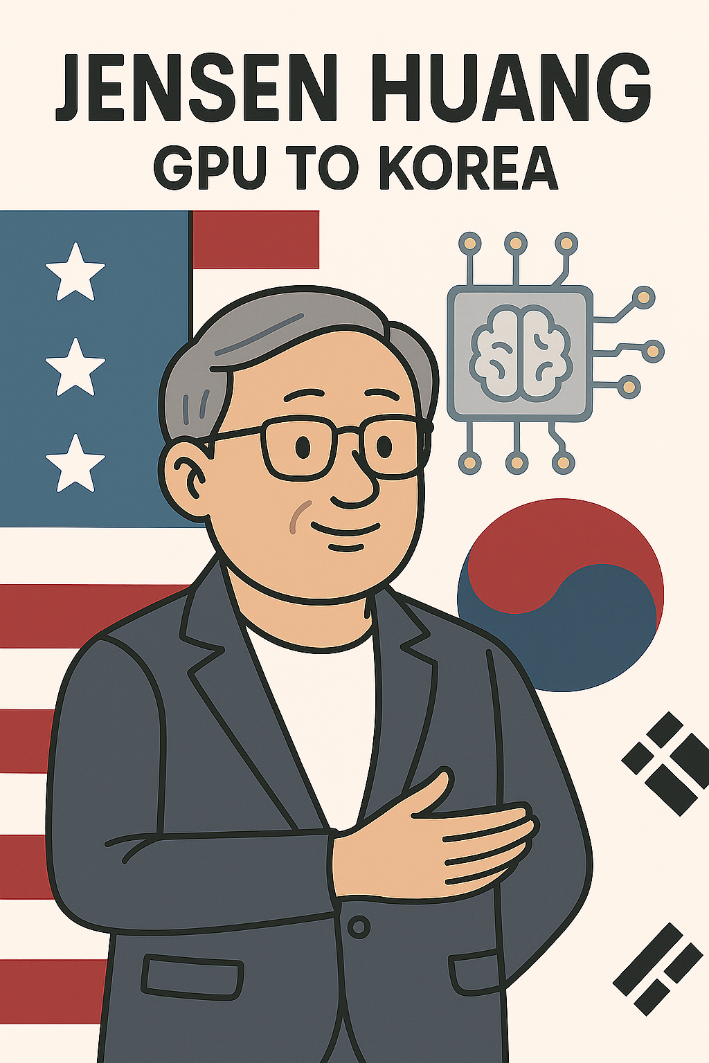 젠슨황 GPU 이미지 귀여운 사진