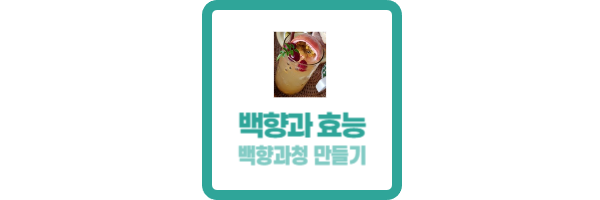 백향과청 만들기