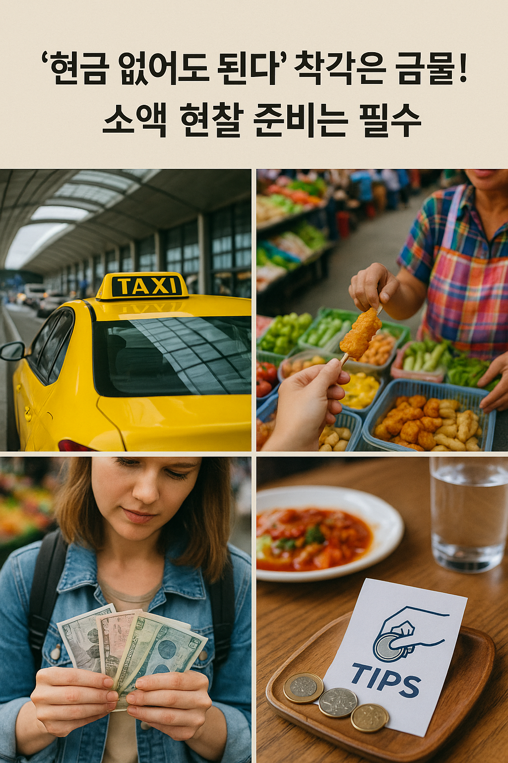 현금 없어도 된다? 소액 현찰 준비는 필수