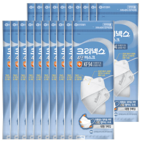 크리넥스 4단마스크 대형 흰색 제품