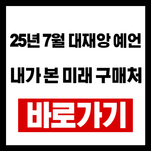 25년 7월 대재앙 예언한 『내가 본 미래 완전판』 내용 총정리