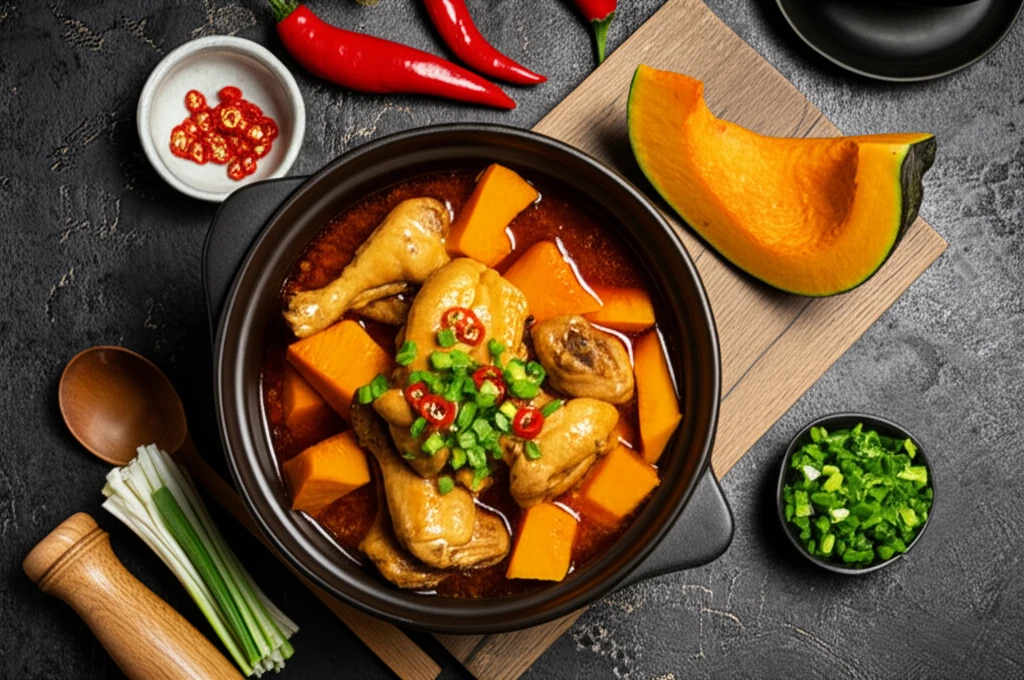 단호박 닭찜 비법 공개! 맛과 영양을