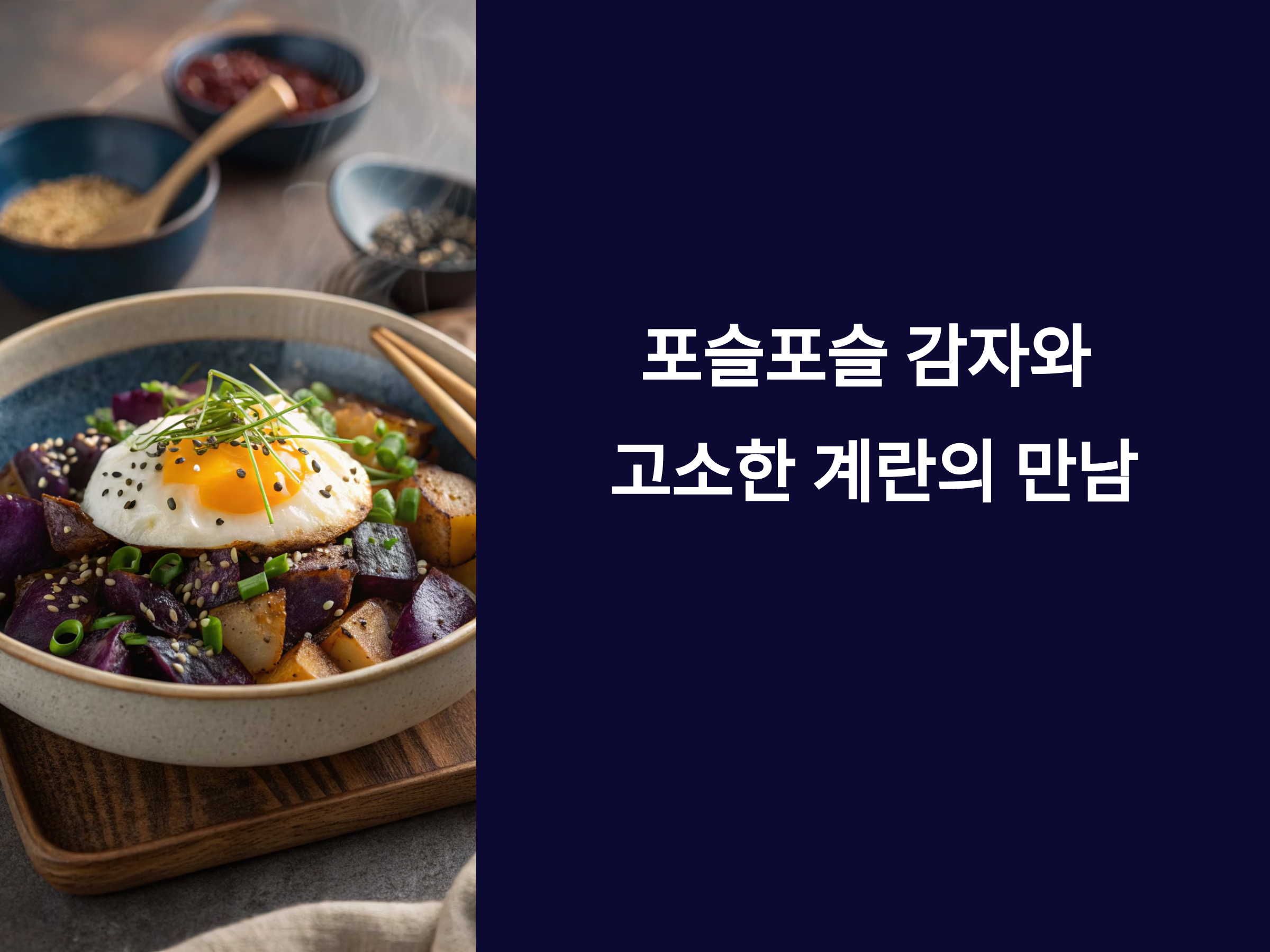 포슬포슬 감자와 고소한 계란의 만남, 든든한 반찬의 정석