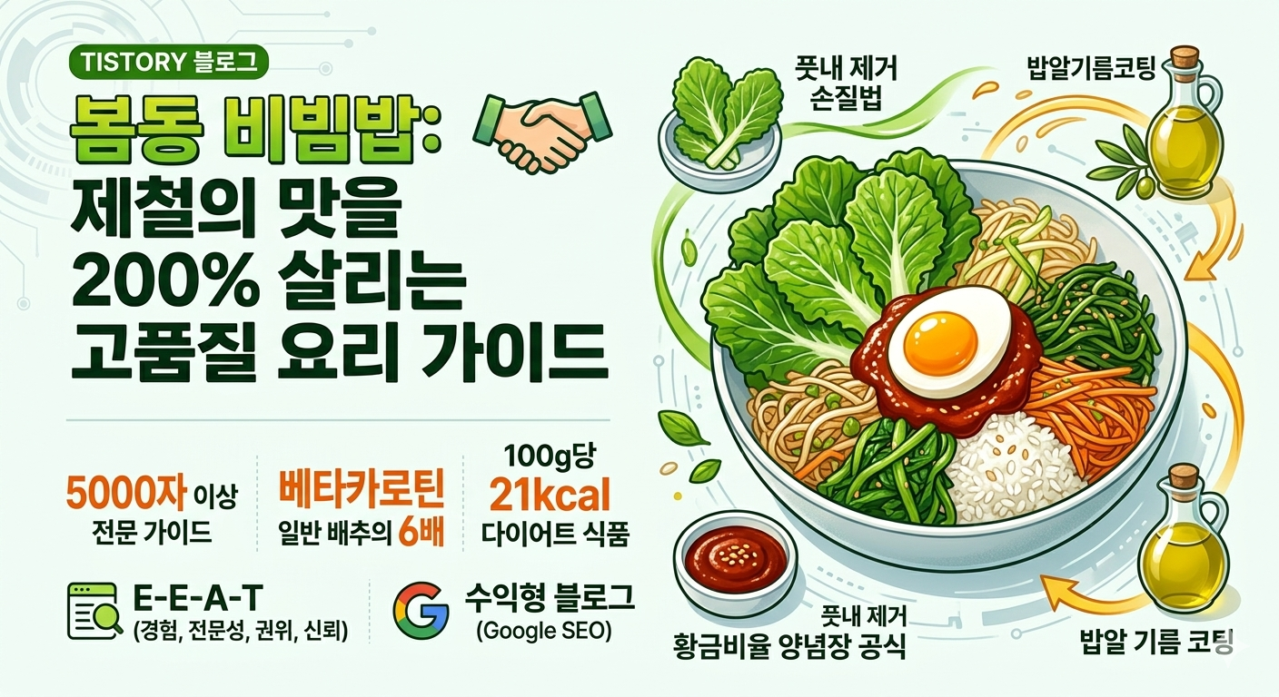 봄동 비빔밥 황금레시피