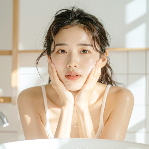 뜨거운 물보다는 미온수로 부드럽게 세안하고, 강한 클렌저 대신 약산성 제품을 사용하세요