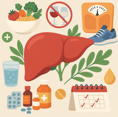간 건강에 대한 사진