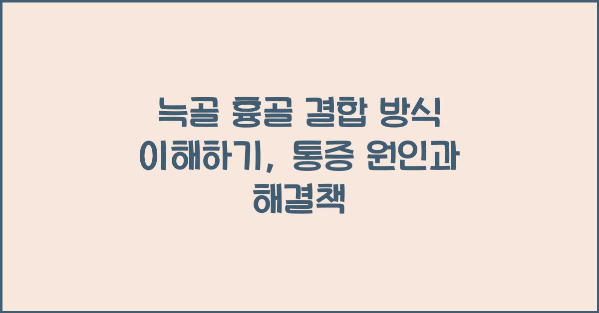 늑골 흉골 결합 방식