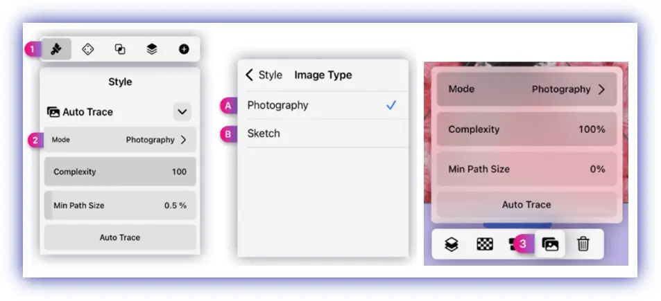 사진-불러오기-한-후-오토-트레이스-버튼을-누른다.
