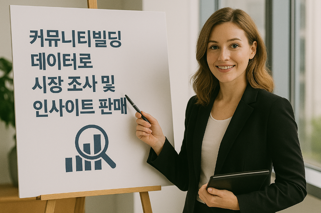 커뮤니티빌딩 데이터로 시장 조사 및 인사이트 판매