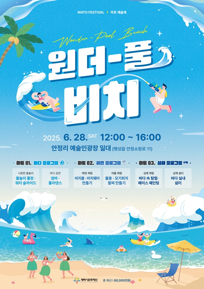 평택 마토예술제 ‘원더-풀 비치’ 완전정복: 물놀이·공연·체험 총정리