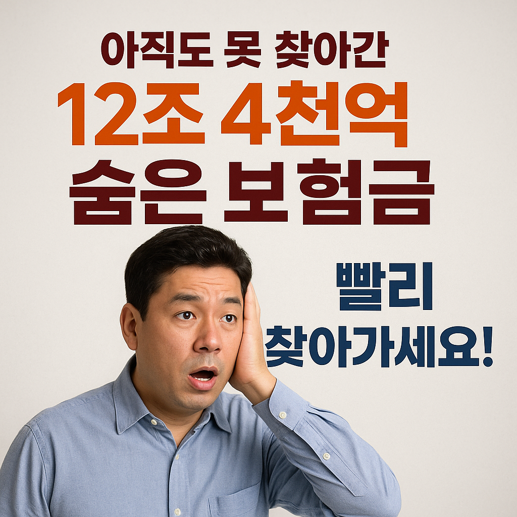 아직도 못 찾아간 12조 4천억 숨은 보험금