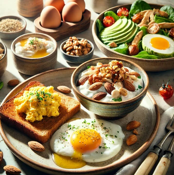 든든한 고단백 식사