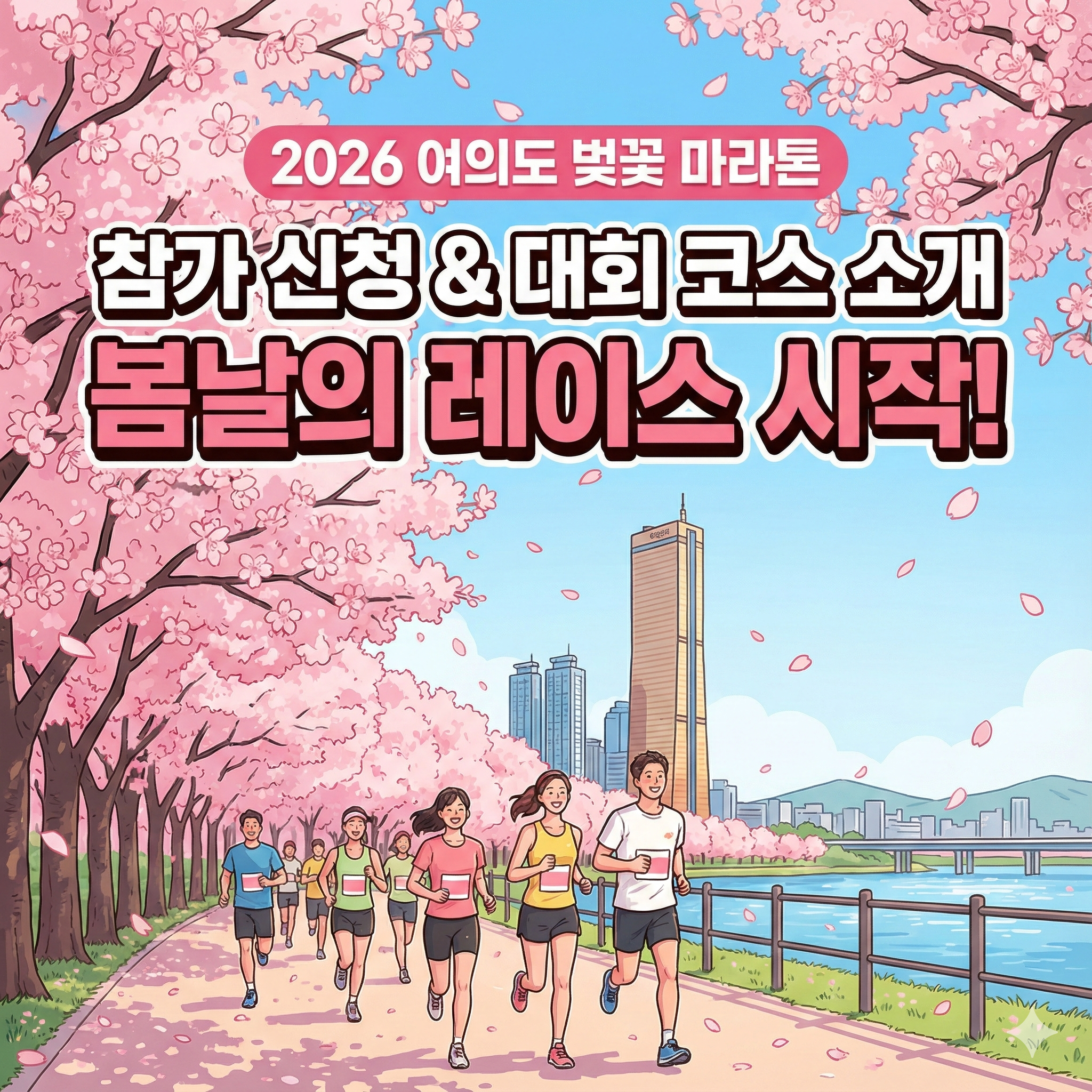 2026 여의도 벚꽃마라톤대회 참가 신청 및 코스